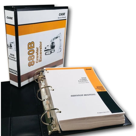 Case 880B Crawler Excavator Service Technical Manual Repair Shop In Binder Hoe
