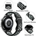 thumbnail image 4 of Compatible for Samsung Watch 3 Bands 45mm/Galaxy Watch Bands 46mm/Gear S3 Frontier/Classic Watch, 22mm Watch Band Quick Release Silicone Breathable Strap Wristband for Men，Black/Gray, 4 of 6