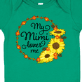 thumbnail image 4 of Inktastic My Mimi Loves Me with Sunflower Wreath Boys or Girls Baby Bodysuit, 4 of 5