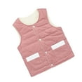 thumbnail image 2 of Esaierr Kids Toddler Boys Girls Fleece Vest Outwear Fall Winter Vest Jacket Button Casual Warm Sleeveless Jacket Outwear 2-10Y Baby Fall Winter Sleeveless Jacket Outwear With Pocket, 2 of 9