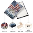 thumbnail image 4 of American Flag Canvas Wall Art, 4th of July Patriotic Canvas Print, Vintage Landscape Paintings for Modern Home Living Room Bedroom Office Decor, 4 of 7