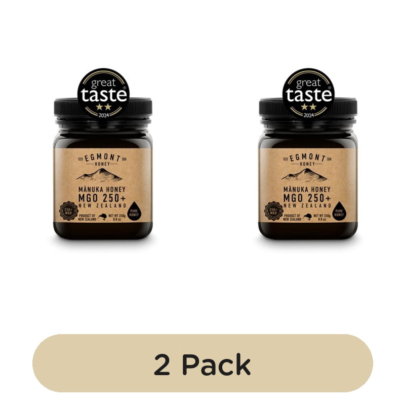 Egmont Honey 250 MGO Manuka Honey 250g, British Import (Pack of 2)