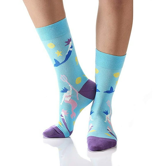 Yo Sox SIRENS Mermaids, WOMEN'S CREW SOCK