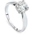 thumbnail image 3 of Pompeii 1 1/2ct 4-Prong  Diamond Solitaire Engagement Ring 14K White Gold (F,VS), 3 of 4