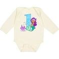 thumbnail image 3 of Inktastic First Birthday Mermaid Girls Long Sleeve Baby Bodysuit, 3 of 5
