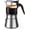240 ml - Standard, variant on SIXAQUAE Induction Moka Pot, Crystal Glass-top & Stainless Steel Stovetop Espresso Maker,Classic Italian coffee maker (160ml)