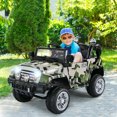 thumbnail image 3 of Gymax Electric Kids Ride On 12V Truck Car RC Remote Control Camouflage, 3 of 9