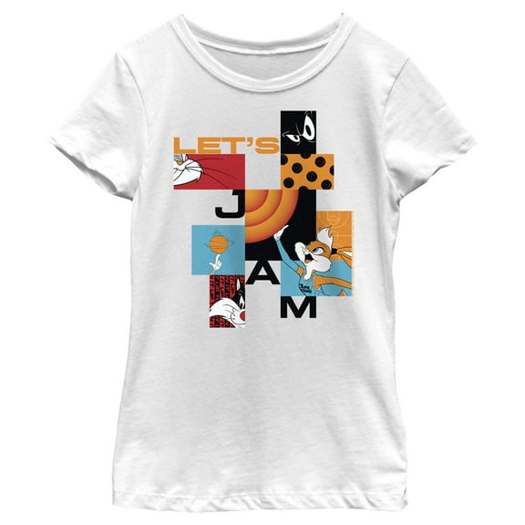 Girl's Space Jam: A New Legacy Lola Bunny Let's Jam  Graphic Tee White X Small