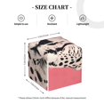 thumbnail image 4 of Balery Pink Cheetah Art Porta Pañuelos de Cuero con Estampado – Funda Moderna Cuadrada para Caja de Pañuelos, Dispensador 5x5x5'', 4 of 7