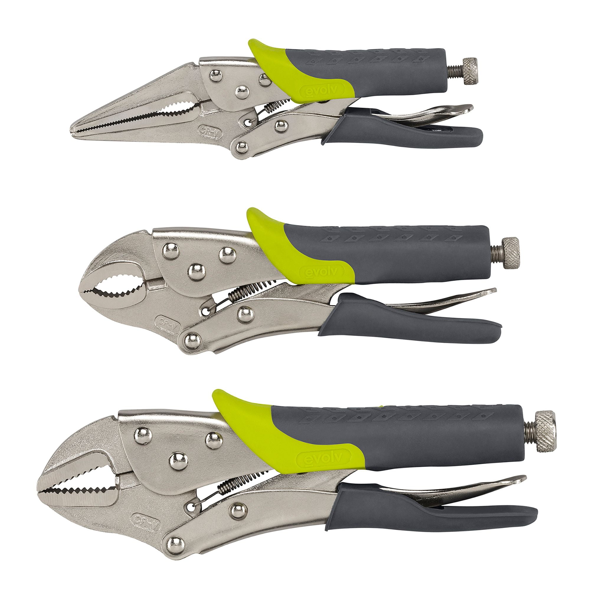 Craftsman Evolv Locking Pliers Set 3 pc. Hand Tool Comfortable