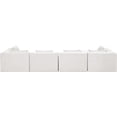 thumbnail image 6 of Meridian Furniture Stellar 152" Cream Chenille Fabric 5Pc. Modular Sectional, 6 of 11
