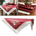 thumbnail image 3 of GUOOL Nappe Brodée, Lavable à la Main, Point de Croix pour Café Rouge, 3 of 9