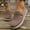 #083-Coffee, variant on Women's Fashion Casual Knit Mesh Slip-On Sneakers – Breathable Solid Color Round Toe Lightweight Flat Sole Shoes for Daily Wear & Casual Outings