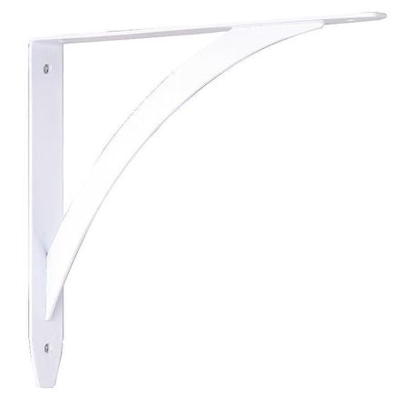 John Sterling Shelf Bracket,Steel,White RP-0053-10WT