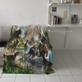 thumbnail image 4 of Manta de franela polar para sofá cama, diseño de dinosaurios, suave, acogedora y ligera, para niños, adultos, niñas y niños, 150 x 200 cm, Dinosaur2al, 4 of 5