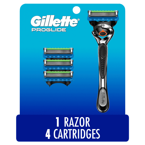 Gillette Fusion Proglide Razors For Men, 4 Razor Blade Refills, Shields Against Skin Irritation - Walmart.com