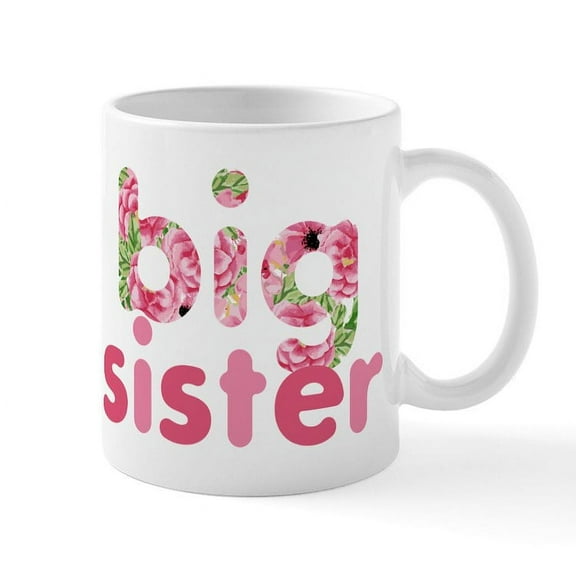 CafePress - Big Sister Mugs - 11 oz Ceramic Mug - Novelty Coffee Tea Cup