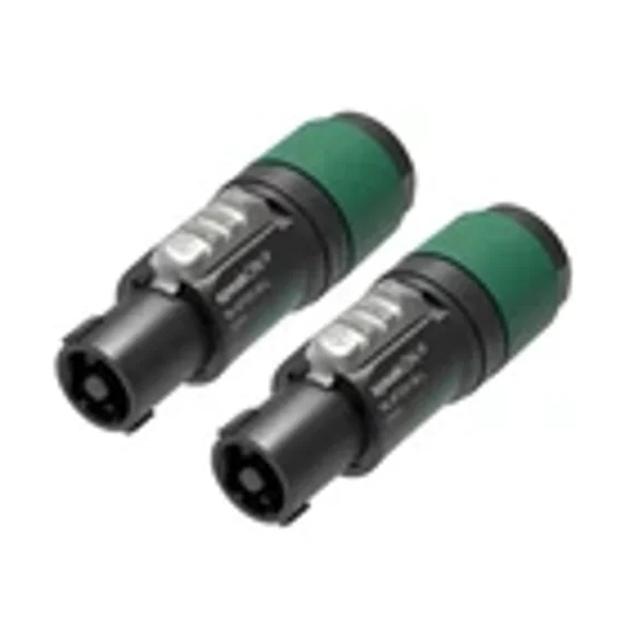 (2) Original NEUTRIK NL4FXX-W-L 4-POLE SPEAKON Cable Mount Speaker Connector