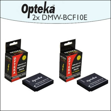 2 Pack Opteka DMW-BCF10E 1500mAh Ultra High Capacity Li-ion Battery Pack for Panasonic Lumix DMC-FS12, DMC-FS15, DMC-FS25, DMC-FS4, DMC-FS42, DMC-FS6, DMC-FS62, DMC-FS7 Digital Cameras