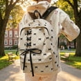 thumbnail image 2 of Ribbon Bow Backpack Versatile Casual Daypack for School Commute Travel Lightweight Shoulder, 2 of 4