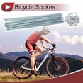 thumbnail image 2 of Unique Bargains 36 Set 13G Bicycle Spokes 13G Bike Wheel Spokes Galvanized Carbon Steel Silver Tone-219mm, 2 of 7