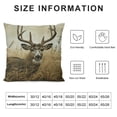 thumbnail image 6 of Nawypu Stag Deer Throw Pillow Covers,Whitetail Deer Fawn in Wilderness Cushion Cases Decorative Pillow Cases for Couch Sofa Bedroom,2 Pcs, 6 of 6