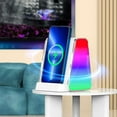 thumbnail image 1 of Cargador inalámbrico, cargador portátil en 1, carga inalámbrica con altavoz Bluetooth, carga rápida de 15 W, luces de colores geniales, Bluetooth 5.3, audio inalámbrico, carga inalámbrica, 1 of 8