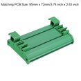 thumbnail image 2 of Uxcell DIN Rail Mount Carrier for 95mm x 72mm PCB, Housing, Bracket, Green, 2 of 4