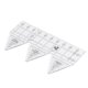 thumbnail image 2 of Regla De Costura, Regla Para Acolchar Tela Acrílico Transparente Triangular De 60 Grados Para Costura De Ropa Para Corte De Tela ANGGREK Clear Ruler, 2 of 8