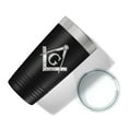 thumbnail image 5 of Freemason Tumbler Symbol Travel Mug Gift Insulated Laser Engraved Coffee Cup Compass Square 20 oz Black, 5 of 5