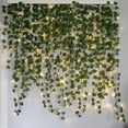 thumbnail image 6 of 2/5/10M Silk Leaves Fake Creeper Green Leaf Ivy Vine LED String Lights for Home Wedding Hanging Garland Artificial Plants Decor, 6 of 9