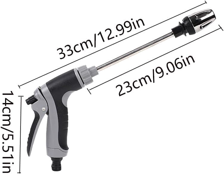 Hosehawk Pro Pressure Washer, Hose Hawk Compressor Hose Spray Nozzle Gun, with 360° Rotating for Three Spray Modes with Foam Pot for Car Washing, Patios and Furniture