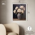 thumbnail image 5 of Flowers In Porcelain Vase Classical Canvas Wall Art by Art Remedy, White Floater Frame, 20"x24", 5 of 7