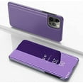 thumbnail image 2 of Mirror Case for Apple iPhone 13 Pro Max（Not 13）, Wireless Charging Luxury View Smart Display Ultra Thin Makeup Phone Cover for Apple iPhone 13 Pro Max QH Purple, 2 of 10