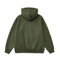 thumbnail image 3 of JTieacloth Mens Hooded Sweatshirt Men's Long Sleeve Hooded Sweatshirt Casual Solid Holiday Hoodie Pullover Tops Green, 3 of 3