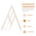 thumbnail image 2 of HLONK 1pc Stainless Steel Golden Ratio Ruler Eyebrow Makeup Measure Tool Eyebrow Ruler, 2 of 6
