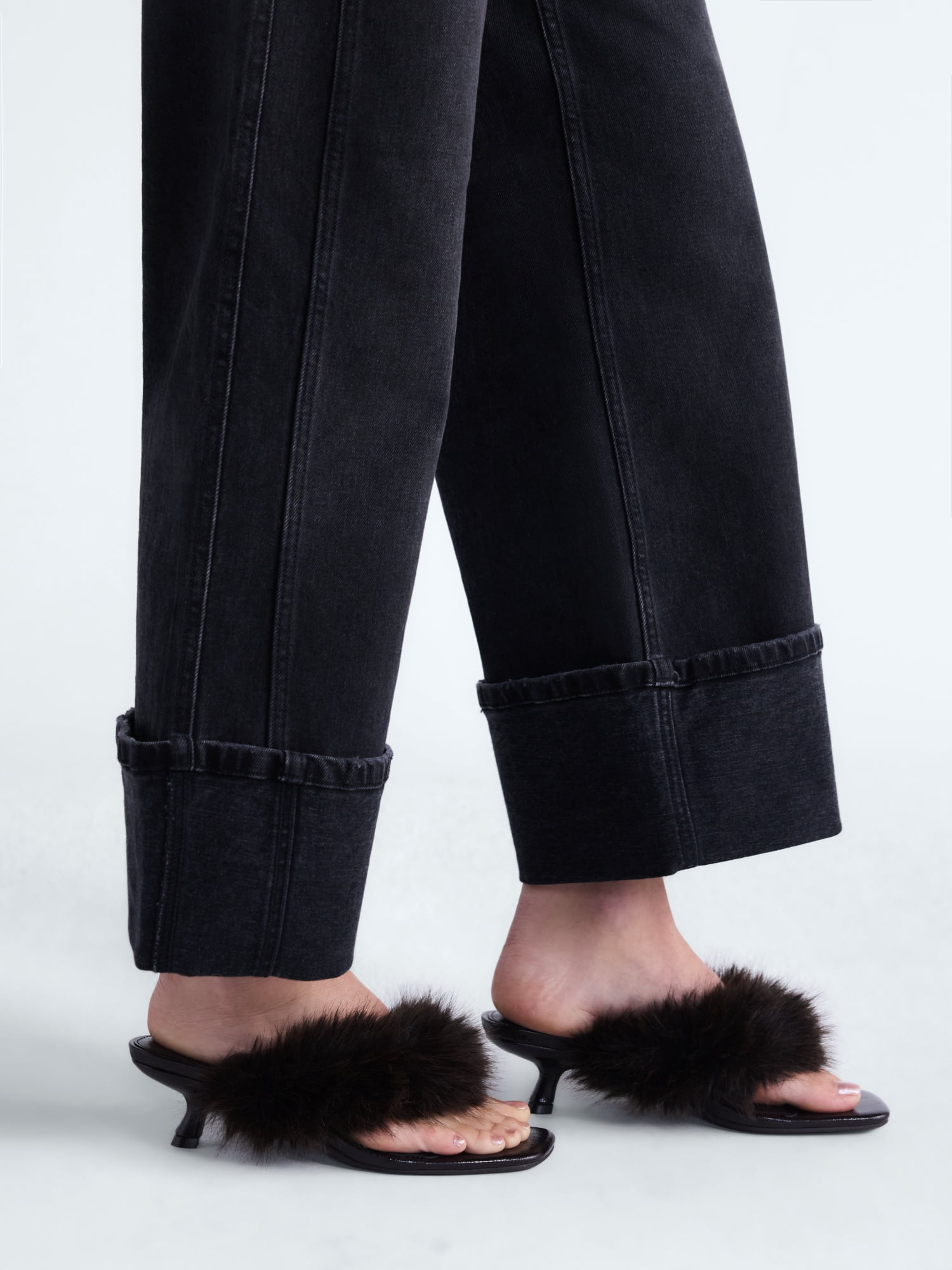 Scoop Women's Faux Fur Kitten Heels