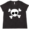 thumbnail image 3 of Inktastic Skull Design Women's Plus Size T-Shirt, 3 of 5