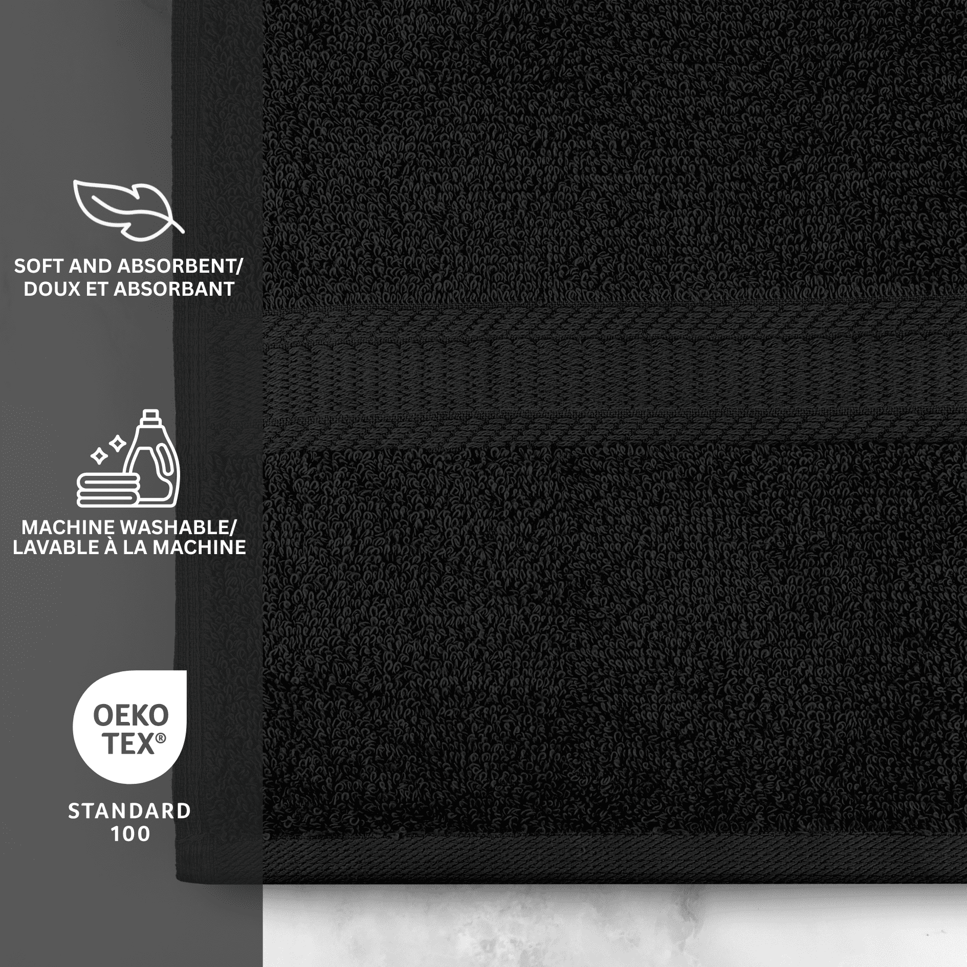 Mainstays Basics Solid Bath Sheet