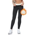 thumbnail image 1 of Leggings Bienvenido Warmth para mujer, con forro de parche de felpa gruesa y cálida de vellón para invierno, mallas opacas de cintura alta para uso diario, fitness, correr, senderismo, 1 of 5