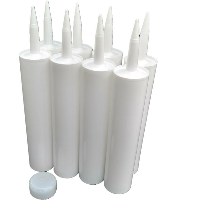 EMPTY CAULK TUBE FILLABLE CAULKING CARTRIDGE 8 Pack