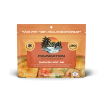 Foundation Outdoors Chicken Pot Pie, Freeze Dried Backpacking & Camping Food, Emergency Food, High Protein Meal