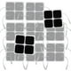 thumbnail image 1 of 40pcs TENS Unit Pads, 2X2 Electrodes for EMS Muscle Stimulator Electrotherapy Pads-2025, 1 of 5