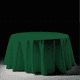 thumbnail image 4 of Mantel Para Mesa Redonda Medida 2.90 Diámetro Verde, 4 of 6