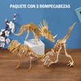 thumbnail image 1 of Paquete de 3 Rompecabezas de Madera 3D VIMI Dinosaurios A153-A155-A158, 1 of 11