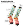 thumbnail image 2 of Wukai Floating Colorful Cereal for Contrast Color Stockings, Sports Fitness Adult Long Socks, Unisex, 2 of 6