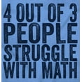 thumbnail image 2 of 4 out of 3 Struggle Math Nerd Humor Hoodie Sweatshirt Women Men Brisco Brands L, 2 of 6