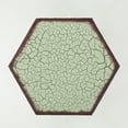 thumbnail image 6 of GDF Studio Wembaum Indoor Metal 12 and 14 Inch Sunburst Side Tables, Set of 2, Crackle Green, 6 of 7
