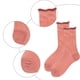 thumbnail image 4 of Calcetines de lana para mujer, calcetines de cristal jacquard elásticos de encaje de malla fina transparente de verano, 4 of 5