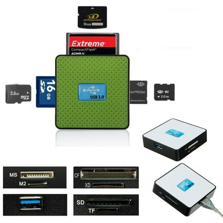 5Gbps High Speed USB 3.0 All in 1 SD Memory & Readers TF CF XD M2 MS Flash Memory Card